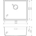 Комплект  Мойка кухонная Omoikiri Tadzava 54-U-IN нержавеющая сталь + Смеситель Omoikiri Shinagawa BN для кухонной мойки