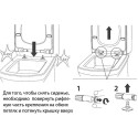 Комплект  Система инсталляции для унитазов Geberit Duofix Delta 458.124.21.1 3 в 1 с кнопкой смыва + Чаша для унитаза подвесного Roca Dama Senso 34651