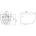 Комплект  Унитаз подвесной BelBagno Sfera-r BB513CH с крышкой + Система инсталляции Ideal Standard Prosys Frame + Кнопка смыва Ideal Standard Oleas R0121AC белая