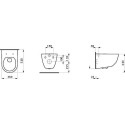 Комплект Инсталляция Geberit Duofix Delta 3 в 1 с кнопкой смыва + Унитаз Laufen Pro Rimless безободковый