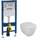 Комплект Унитаз VitrA Shift 7742B003-0075 с микролифтом + Инсталляция Geberit Duofix 458.133.21.1 с кнопкой смыва