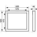 Люк настенный Evecs Ceramo D6050 60x50