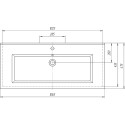 Мебельная раковина Bellezza Оскар 105