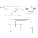 Мебельная раковина STWORKI Grand 80