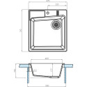 Мойка кухонная AQUATON Парма латте