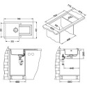 Мойка кухонная Alveus Falcon Granital 30 arctic