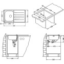 Мойка кухонная Alveus Glassix 10 черная