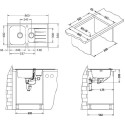 Мойка кухонная Alveus Glassix 20 черная
