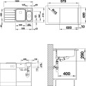 Мойка кухонная Blanco Axis III 6S-IF L