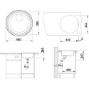 Мойка кухонная Blanco Rondosol 513306 сталь