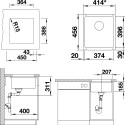 Мойка кухонная Blanco Subline 375-U магнолия