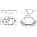 Мойка кухонная GranFest Corner C-960 E песочный