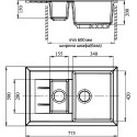 Мойка кухонная GranFest Quadro GF-Q775KL песочный