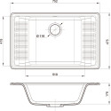 Мойка кухонная GranFest Quarz Z 71 серая