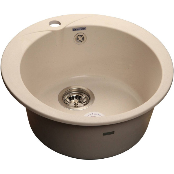 Мойка кухонная GranFest Rondo GF-R480 бежевый