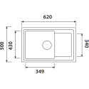 Мойка кухонная Kaiser KGMK-6250-BP черный мрамор