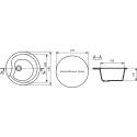 Мойка кухонная Mixline ML-GM12 песочный