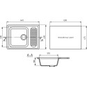 Мойка кухонная Mixline ML-GM18 светло-розовый