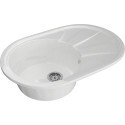 Мойка кухонная Mixline ML-GM Gloss 03 белая