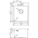 Мойка кухонная Omoikiri Akisame 41-IN 4973056 нержавеющая сталь