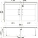 Мойка кухонная Omoikiri Banzen 86-2 leningrad grey