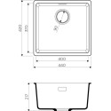 Мойка кухонная Omoikiri Kata 44-U-MA марципан
