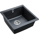 Мойка кухонная Paulmark Brilon PM104546-BLM черный металлик