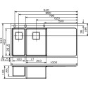 Мойка кухонная Reginox Nevada 18x30 LUX OKG left L сталь