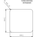 Мойка кухонная Reginox Ohio 40x40 Cuadrat LUX OKG L сталь