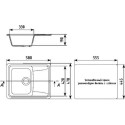 Мойка кухонная Ulgran U-201-342 графитовая