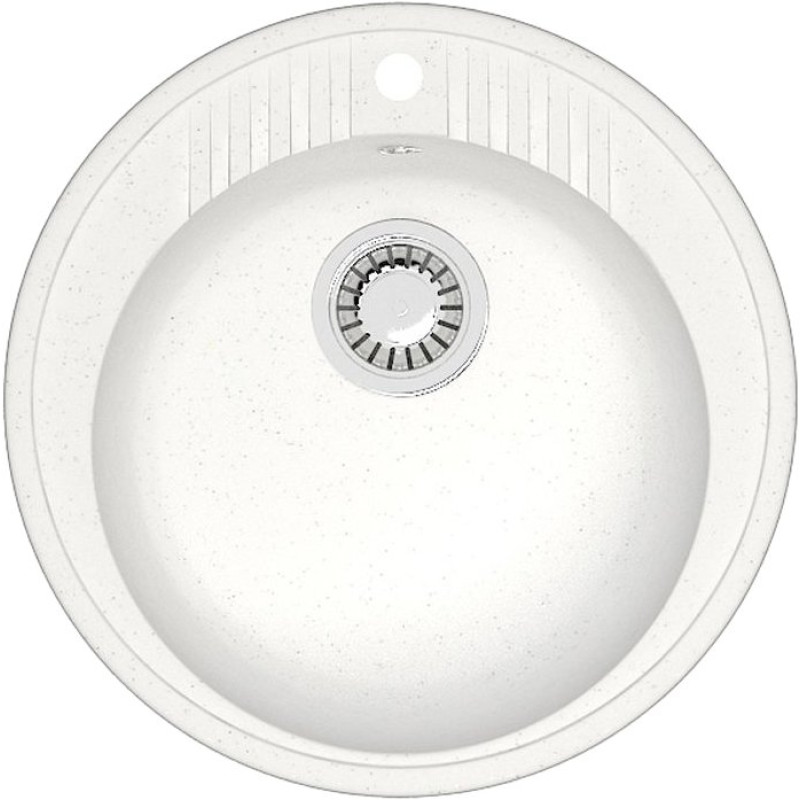 Мойка кухонная ZETT lab. T006Q001 белый лёд