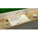 Мойка кухонная ZETT lab. T161Q001 белый лед