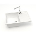 Мойка кухонная ZETT lab. T161Q001 белый лед