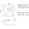 Мойка кухонная Zorg Light ZL R 440440