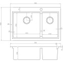 Мойка кухонная Zorg Master X Dixi ZM R-5278-L
