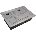 Мойка кухонная Zorg Master ZM N-78-2-52-R нержавеющая сталь