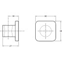 Настенный держатель Jacob Delafon Modulo 8464D-CP