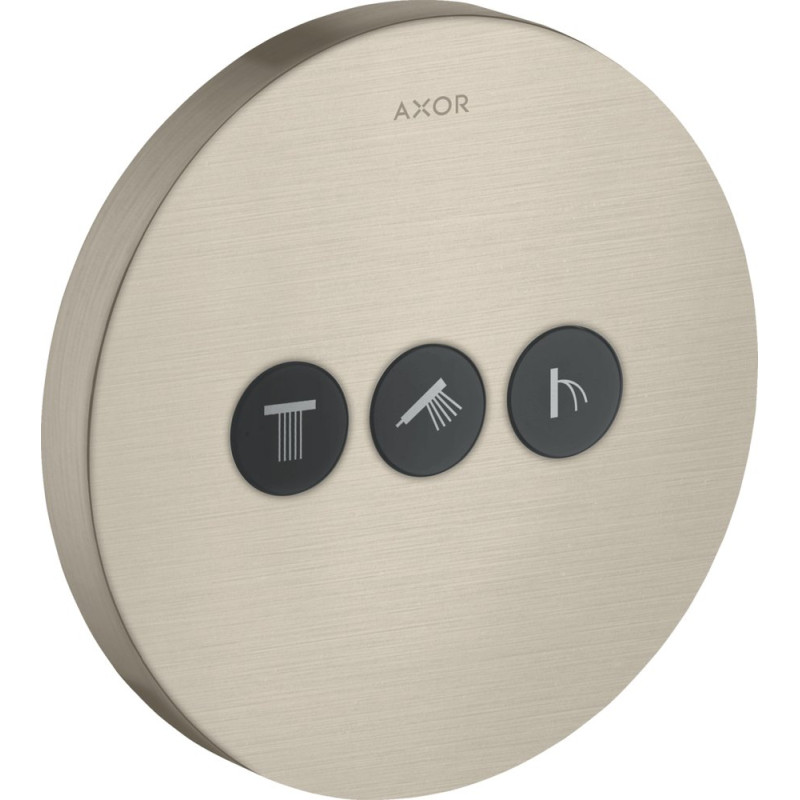 Переключатель потоков Axor ShowerSelect 36727820 на три потребителя, шлифованный никель