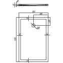 Поддон для душа AQUATON Калифорния 120x80