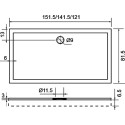 Поддон для душа Aquanet Gamma 120x80