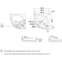 Поддон для душа Aquanet Персона 90х90
