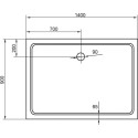 Поддон для душа Cezares SMC AH 140x90 см