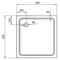 Поддон для душа Cezares SMC A 90x90 см