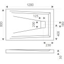 Поддон для душа Good Door Атриум 120x80
