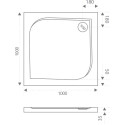Поддон для душа Good Door Квадро 100x100