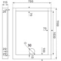 Поддон для душа Good Door Олимпик 110x70
