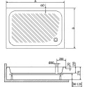 Поддон для душа RGW B/CL-S-A 16180280-51-A 80х100