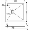 Поддон для душа RGW Stone Tray ST-0099G 90х90 с сифоном