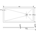 Поддон для душа RGW Stone Tray ST-0159G 90х150 с сифоном
