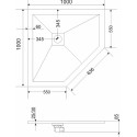 Поддон для душа RGW Stone Tray ST/T-0100G 100х100х2,5 с сифоном